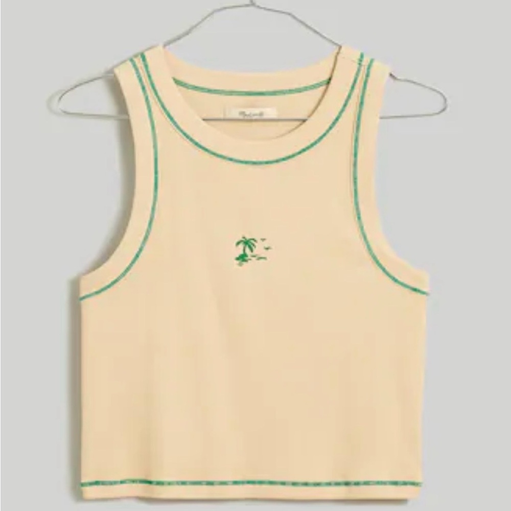 Madewell Paradise Palm Graphic Supima Rib Tank
